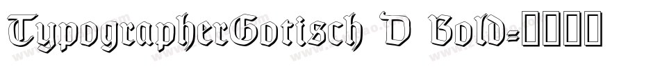 TypographerGotisch D Bold字体转换